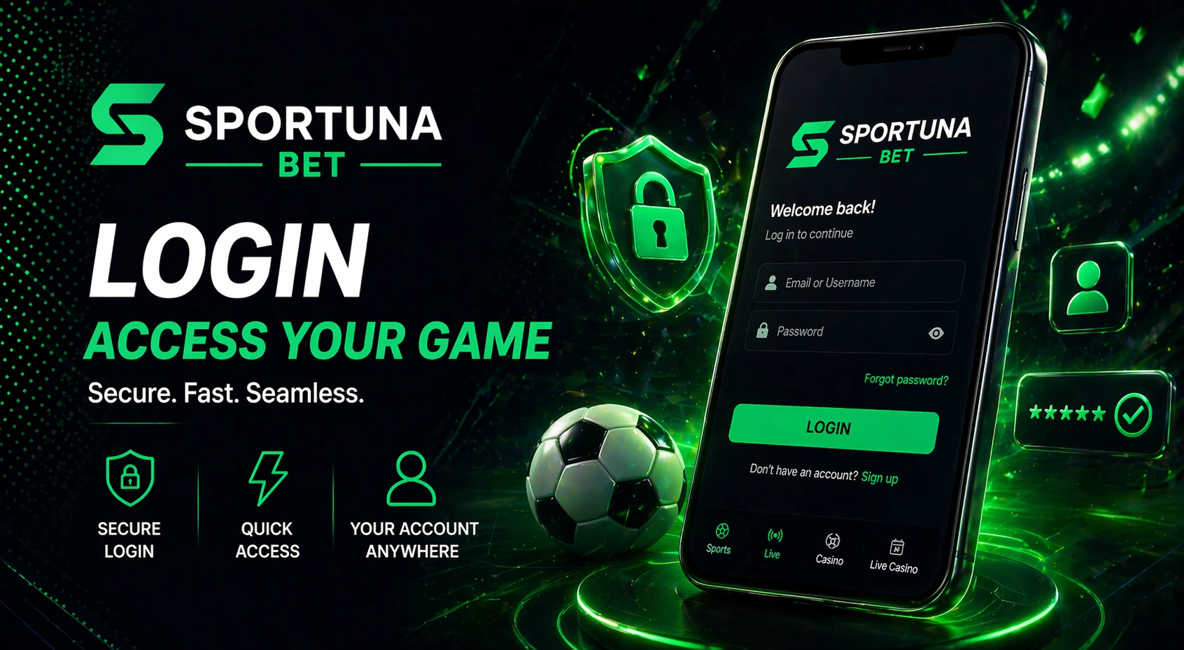 Sportuna přihlášení do účtu v České republice